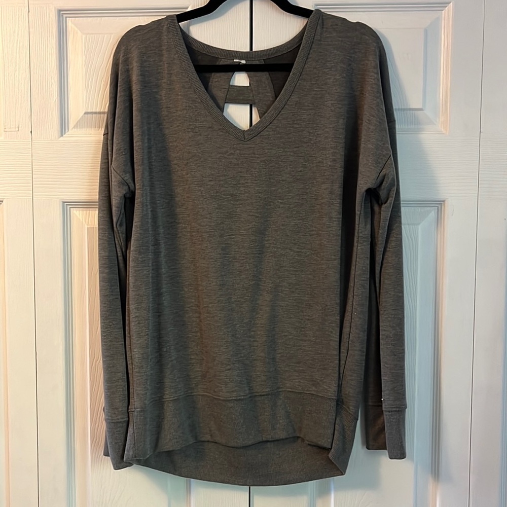 Long sleeve athleisure top